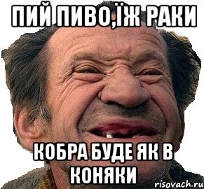 Пий Пиво,Їж Раки Кобра Буде ЯК В КОНЯКИ