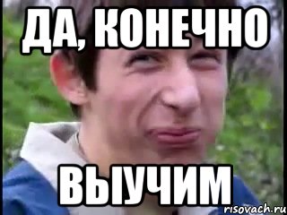 да, конечно выучим, Мем Пиздабол (врунишка)