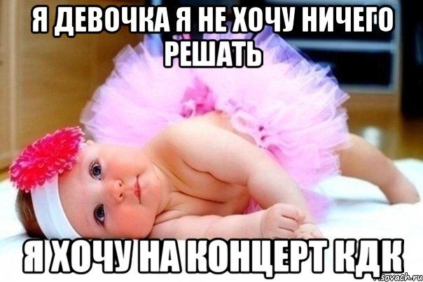 я девочка я не хочу ничего решать я хочу на концерт кдк