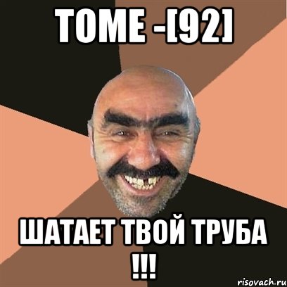 TOME -[92] ШАТАЕТ ТВОЙ ТРУБА !!!, Мем Я твой дом труба шатал