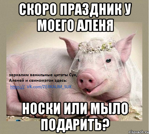 скоро праздник у моего Аленя носки или мыло подарить?