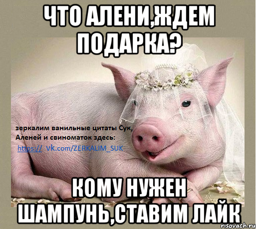 Что Алени,ждем подарка? кому нужен шампунь,ставим лайк