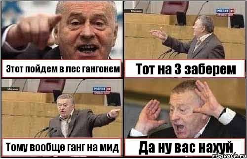 Этот пойдем в лес гангонем Тот на 3 заберем Тому вообще ганг на мид Да ну вас нахуй, Комикс жиреновский