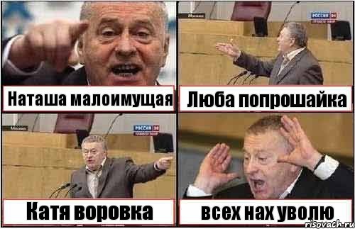 Наташа малоимущая Люба попрошайка Катя воровка всех нах уволю, Комикс жиреновский