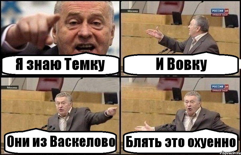 Я знаю Темку И Вовку Они из Васкелово Блять это охуенно, Комикс Жириновский