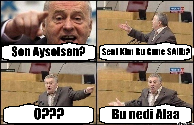 Sen Ayselsen? Seni Kim Bu Gune SAlib? O??? Bu nedi Alaa, Комикс Жириновский