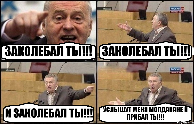 ЗАКОЛЕБАЛ ТЫ!!! ЗАКОЛЕБАЛ ТЫ!!! И ЗАКОЛЕБАЛ ТЫ!!! УСЛЫШУТ МЕНЯ МОЛДАВАНЕ И ПРИБАЛ ТЫ!!!, Комикс Жириновский