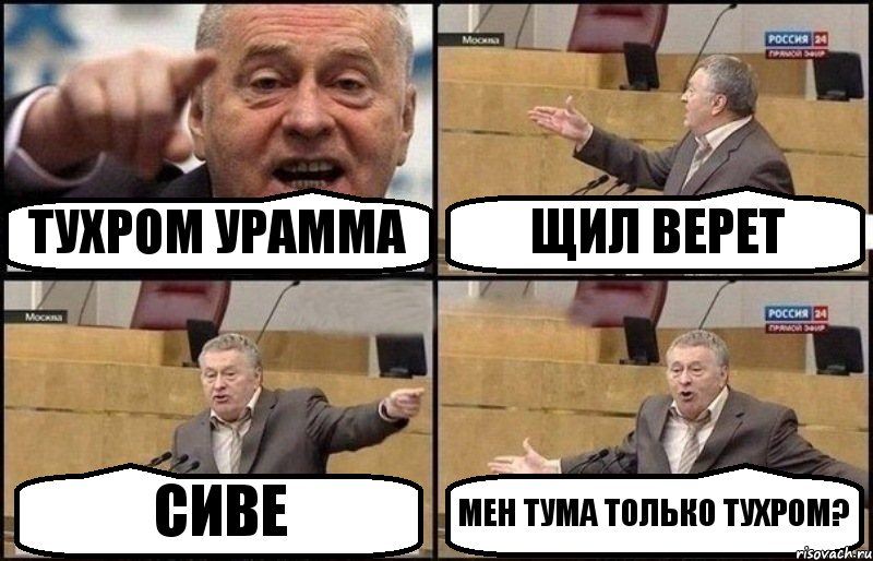 ТУХРОМ УРАММА ЩИЛ ВЕРЕТ СИВЕ МЕН ТУМА ТОЛЬКО ТУХРОМ?, Комикс Жириновский