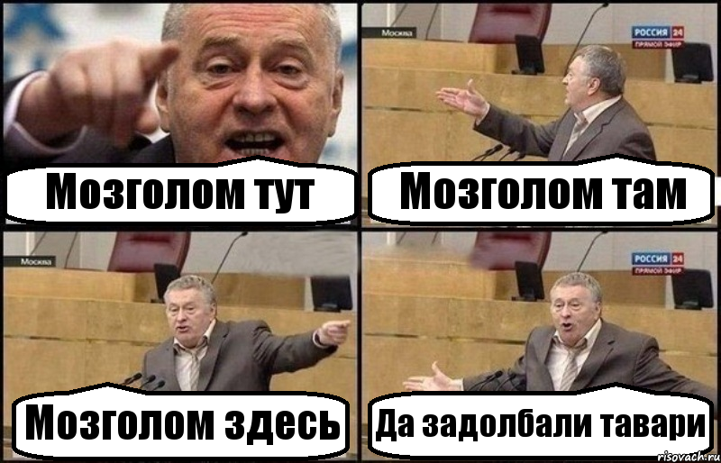 Мозголом тут Мозголом там Мозголом здесь Да задолбали тавари, Комикс Жириновский