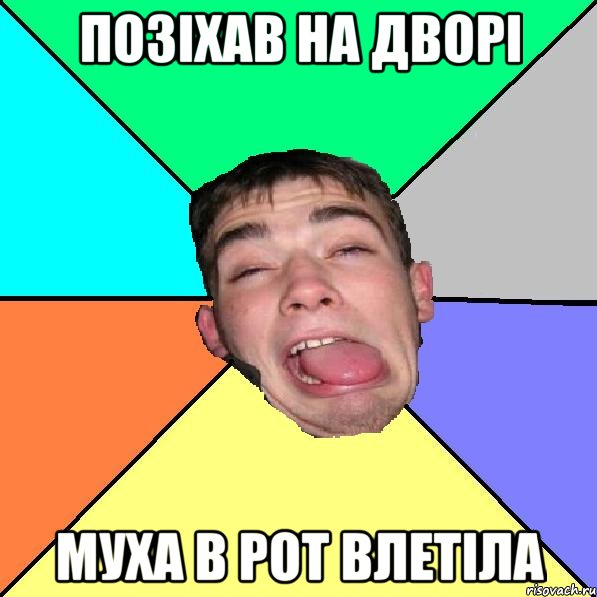 Позіхав на дворі муха в рот влетіла