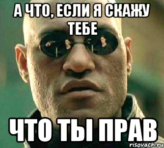 а что, если я скажу тебе что ты прав, Мем  а что если я скажу тебе