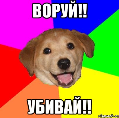 ВОРУЙ!! УБИВАЙ!!, Мем Advice Dog