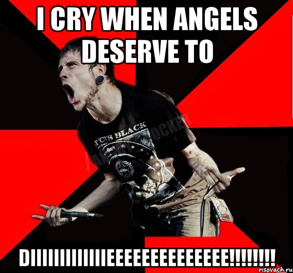 I cry when angels deserve to DIIIIIIIIIIIIIEEEEEEEEEEEEEE!!!!!!!!, Мем Агрессивный рокер