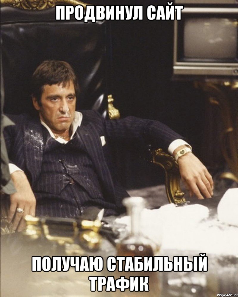 Продвинул сайт получаю стабильный трафик