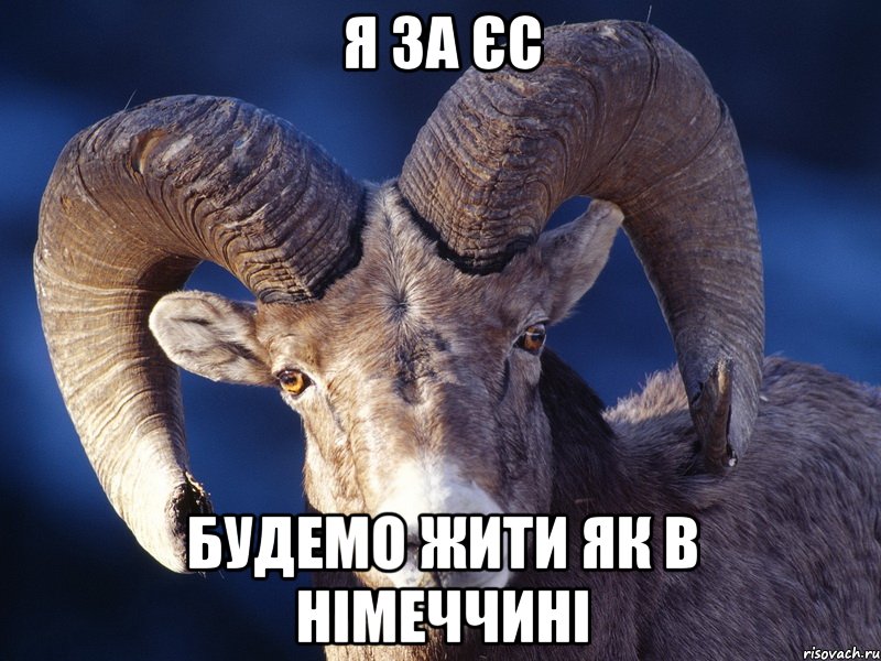 Я ЗА ЄС БУДЕМО ЖИТИ ЯК В НІМЕЧЧИНІ