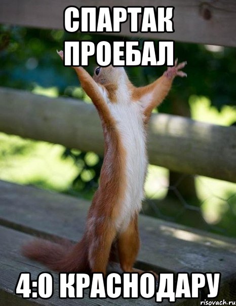 спартак проебал 4:0 краснодару, Мем    белка молится