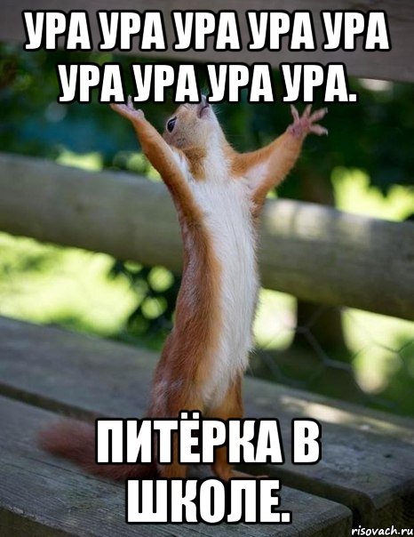 УРА УРА УРА УРА УРА УРА УРА УРА УРА. ПИТЁРКА В ШКОЛЕ.