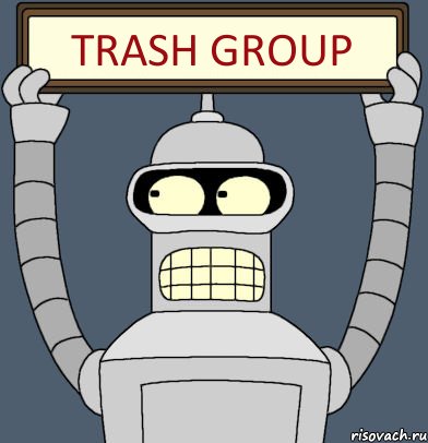 trash group, Комикс Бендер с плакатом