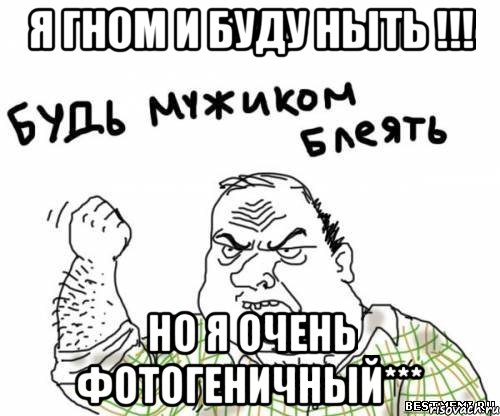 Я гном и буду ныть !!! Но я очень фотогеничный***, Мем блять