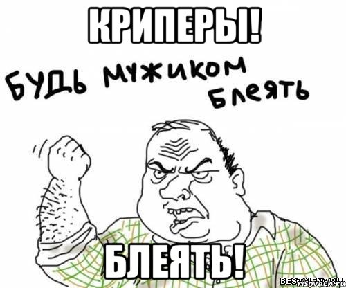 КРИПЕРЫ! БЛЕЯТЬ!, Мем блять