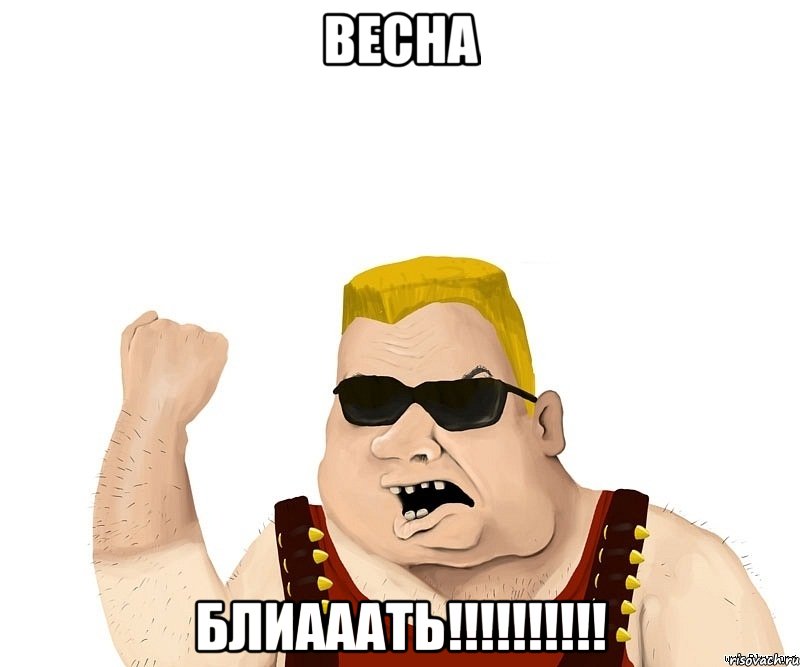 ВЕСНА Блиааать!!!!!!!!!!, Мем Боевой мужик блеать