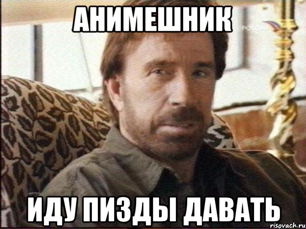 Анимешник иду пизды давать, Мем чак норрис