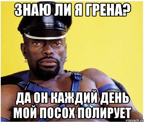 знаю ли я грена? да он каждий день мой посох полирует, Мем Черный властелин
