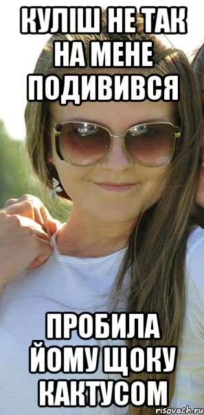куліш не так на мене подивився пробила йому щоку кактусом