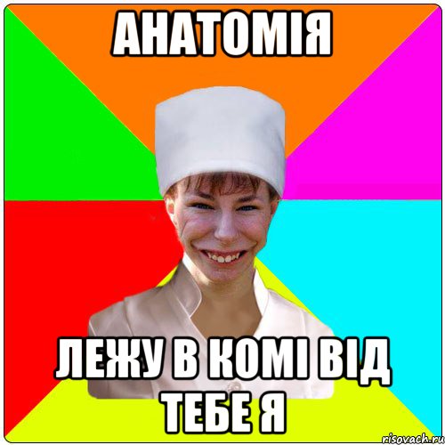 АНАТОМІЯ ЛЕЖУ В КОМІ ВІД ТЕБЕ Я