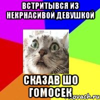 встритывся из некрнасивой девушкой сказав шо гомосек