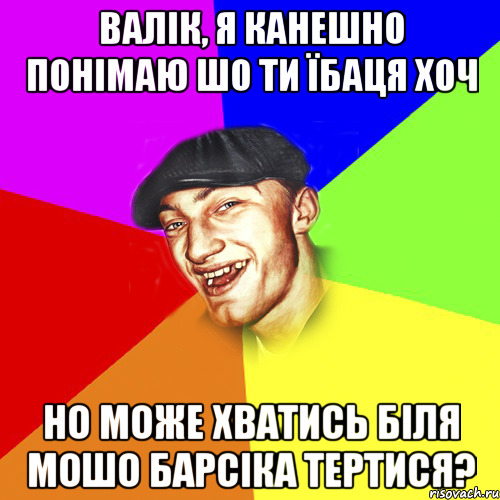 валік, я канешно понімаю шо ти їбаця хоч но може хватись біля мошо барсіка тертися?, Мем Чоткий Едик