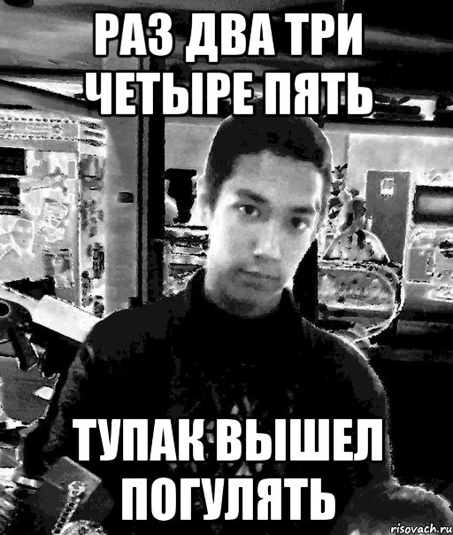 раз два три четыре пять тупак вышел погулять