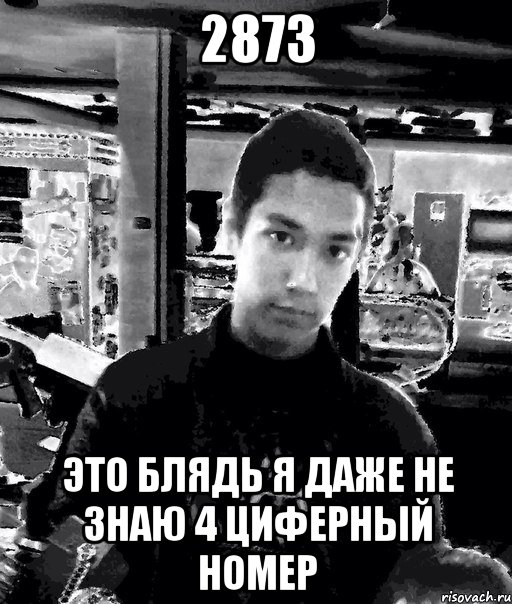 2873 это блядь я даже не знаю 4 циферный номер