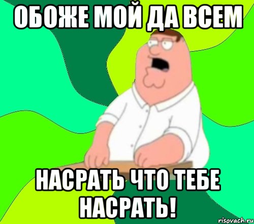 Обоже мой да всем Насрать что тебе насрать!, Мем  Да всем насрать (Гриффин)