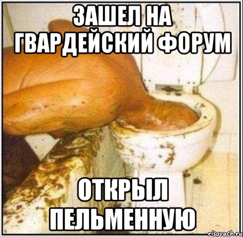 Зашел на гвардейский форум открыл пельменную, Мем Дайвер