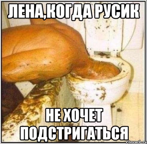 Лена,когда Русик Не хочет подстригаться, Мем Дайвер