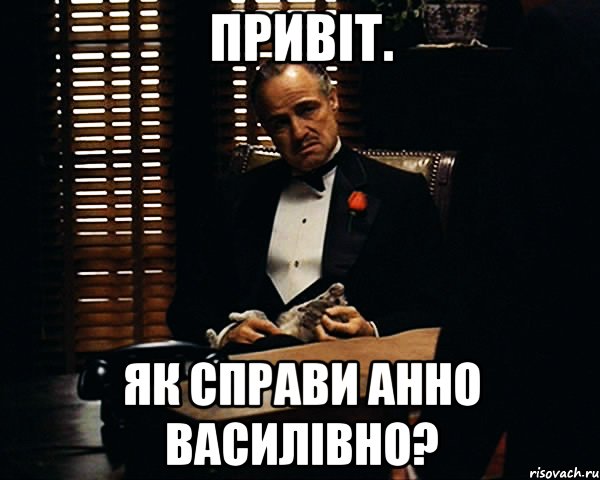 Привіт. Як справи Анно Василівно?, Мем Дон Вито Корлеоне