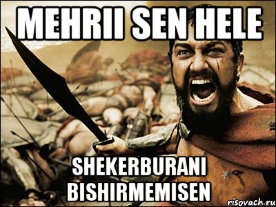 MEHRII SEN HELE SHEKERBURANI BISHIRMEMISEN, Мем Это Спарта