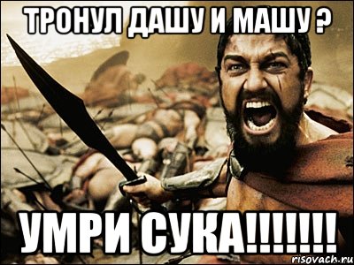 Тронул Дашу и Машу ? Умри сука!!!!!!!, Мем Это Спарта