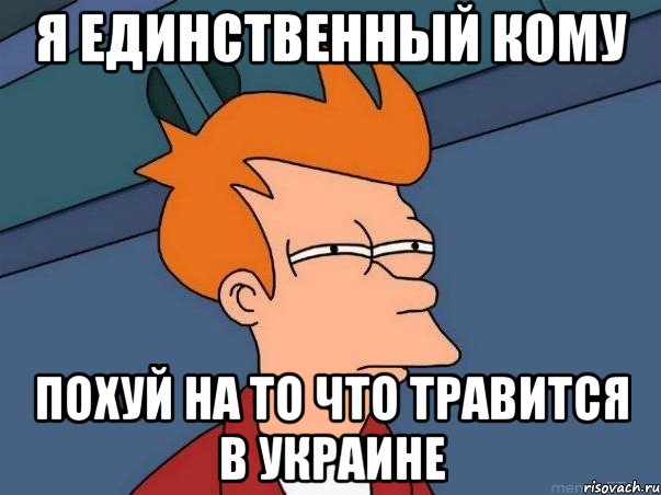 я единственный кому похуй на то что травится в Украине, Мем  Фрай (мне кажется или)