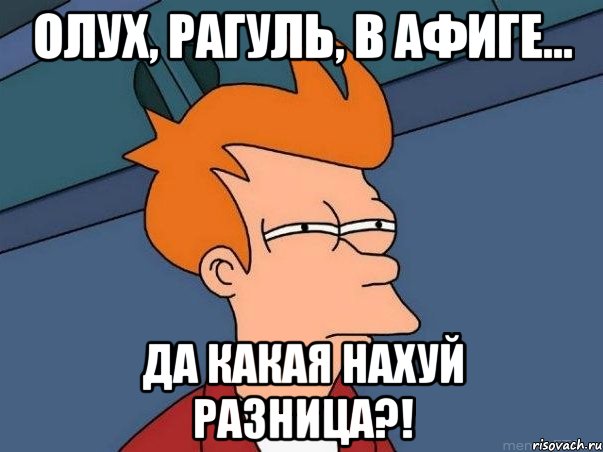 Олух, рагуль, в афиге... Да какая нахуй разница?!, Мем  Фрай (мне кажется или)