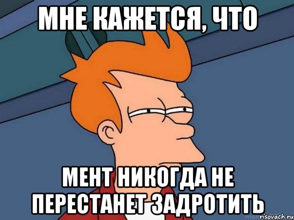 мне кажется, что мент никогда не перестанет задротить, Мем  Фрай (мне кажется или)