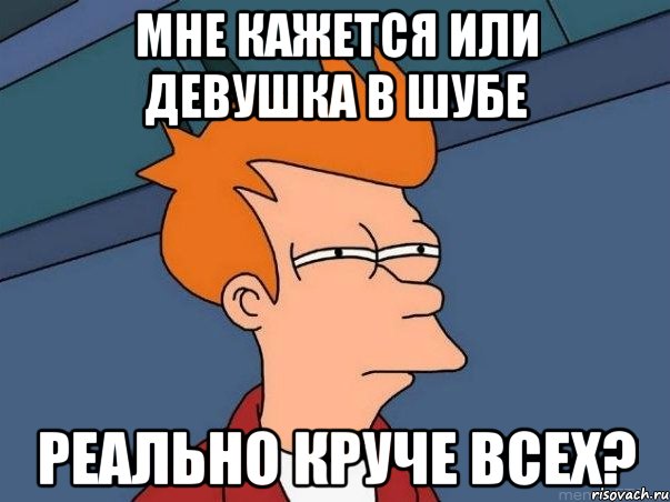 Мне кажется или девушка в шубе реально круче всех?, Мем  Фрай (мне кажется или)