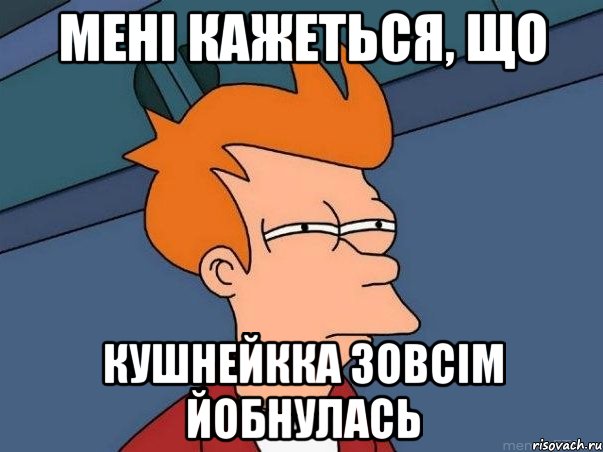 мені кажеться, що Кушнейкка зовсім йобнулась, Мем  Фрай (мне кажется или)