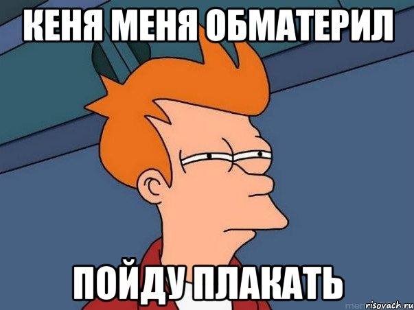 КЕНЯ МЕНЯ ОБМАТЕРИЛ ПОЙДУ ПЛАКАТЬ, Мем  Фрай (мне кажется или)