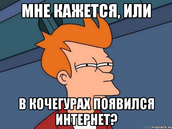 Мне кажется, или в Кочегурах появился интернет?, Мем  Фрай (мне кажется или)