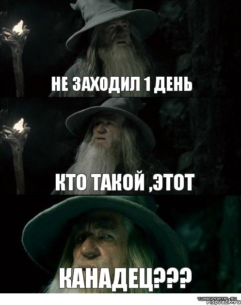 Не заходил 1 день Кто такой ,этот Канадец???, Комикс Гендальф заблудился