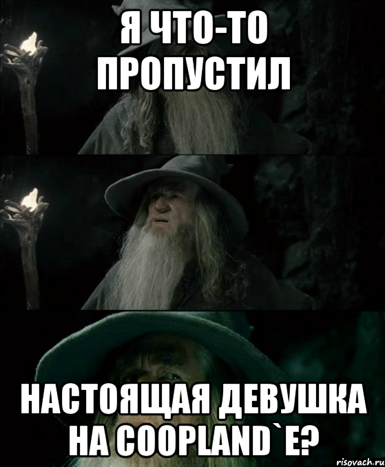 Я что-то пропустил Настоящая девушка на coopland`e?, Комикс Гендальф заблудился