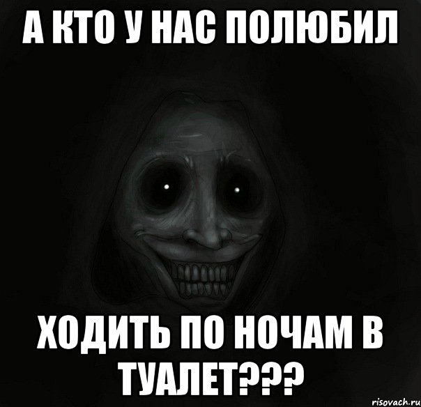 а кто у нас полюбил ходить по ночам в туалет???, Мем Ночной гость