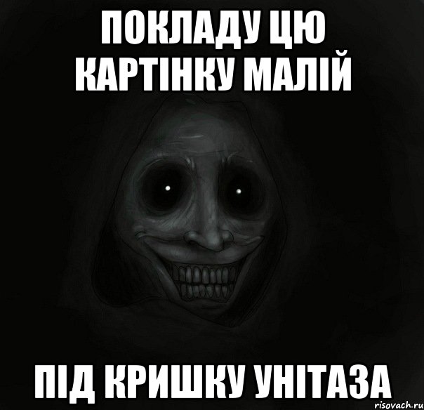 Покладу цю картiнку малiй пiд кришку унiтаза, Мем Ночной гость